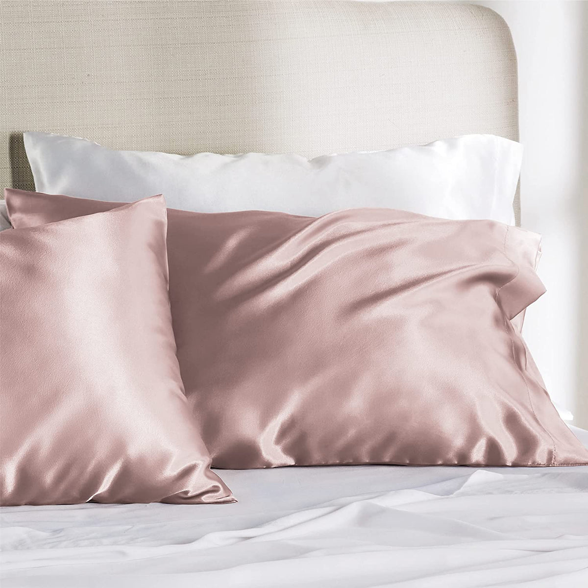 Bedsure Satin Pillowcase Pack – Glamorous Beauty
