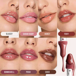 Huda Beauty FAUX FILLER Extra Shine Lip Gloss - Foxy