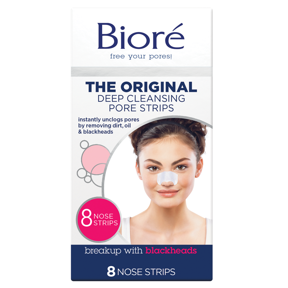 Bioré Original Deep Cleansing Pore Strips 8 Nose Strips Glamorous