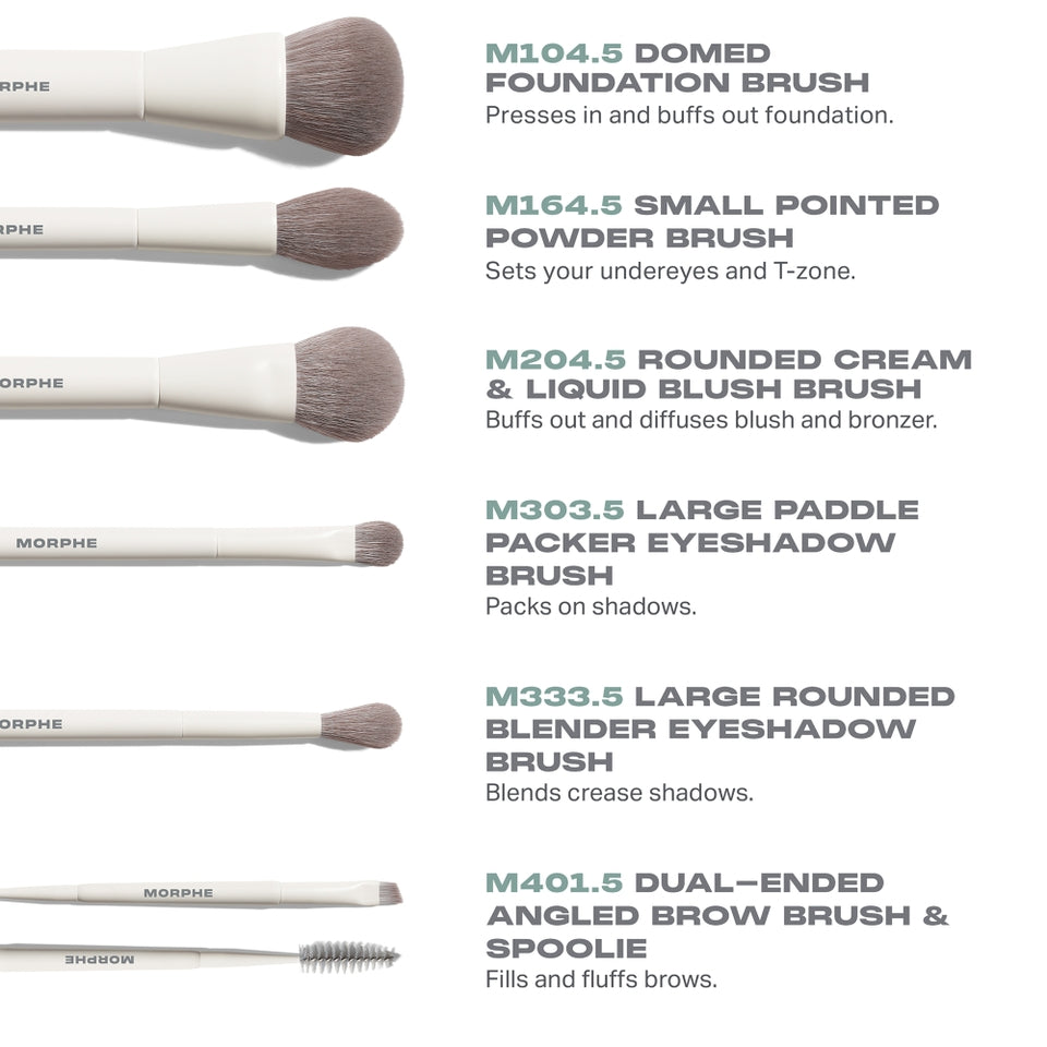 Morphe Along For Glide 6-piece Travel Brush Set