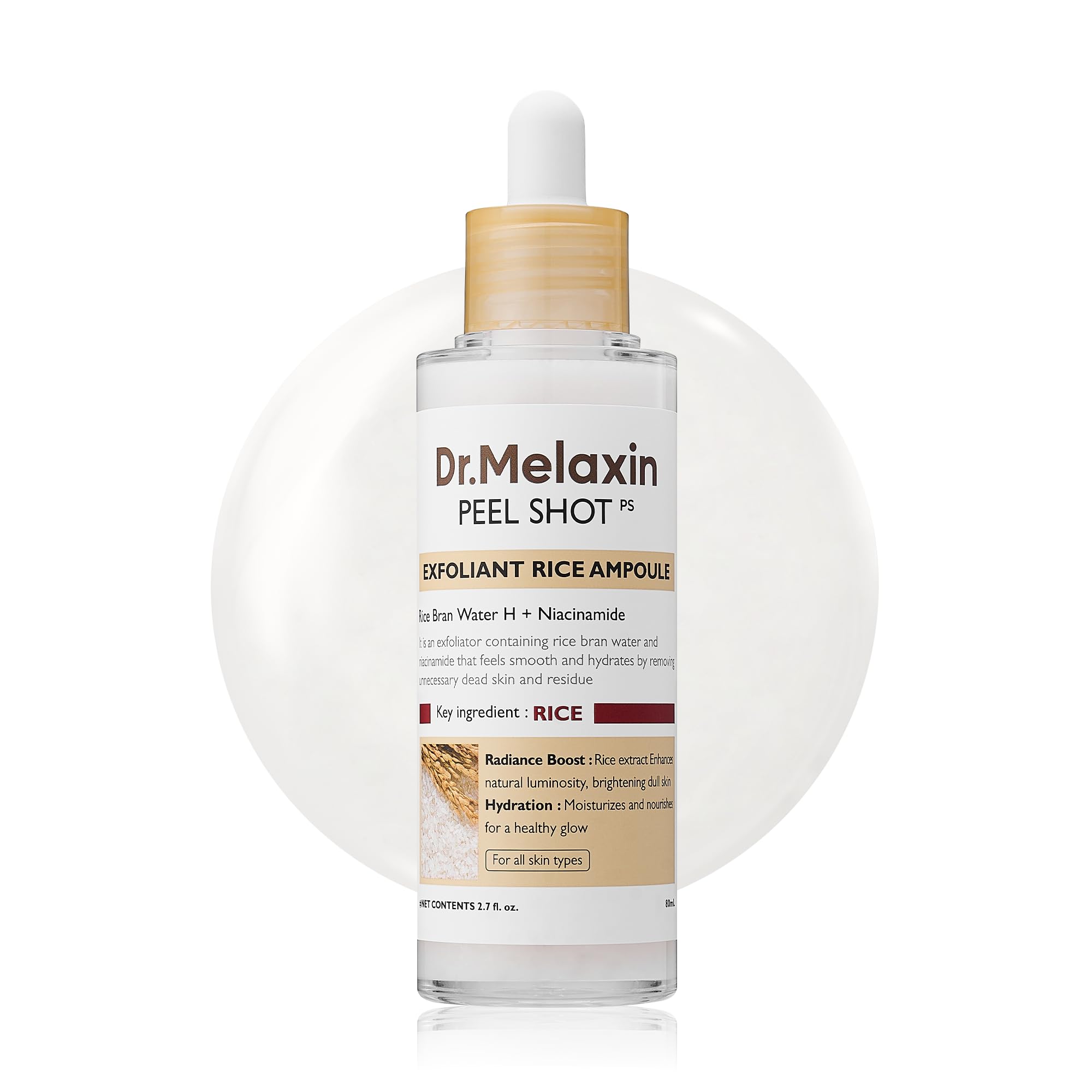 Dr.Melaxin Peel Shot Exfoliant White Rice Ampoule