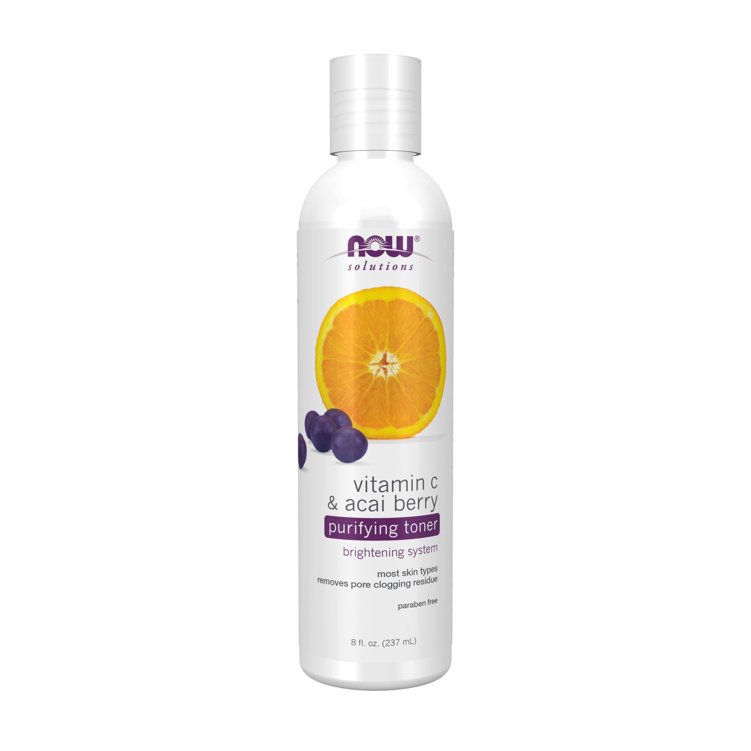 Now Foods Vitamin C & Acai Berry Purifying Toner - Glamorous Beauty