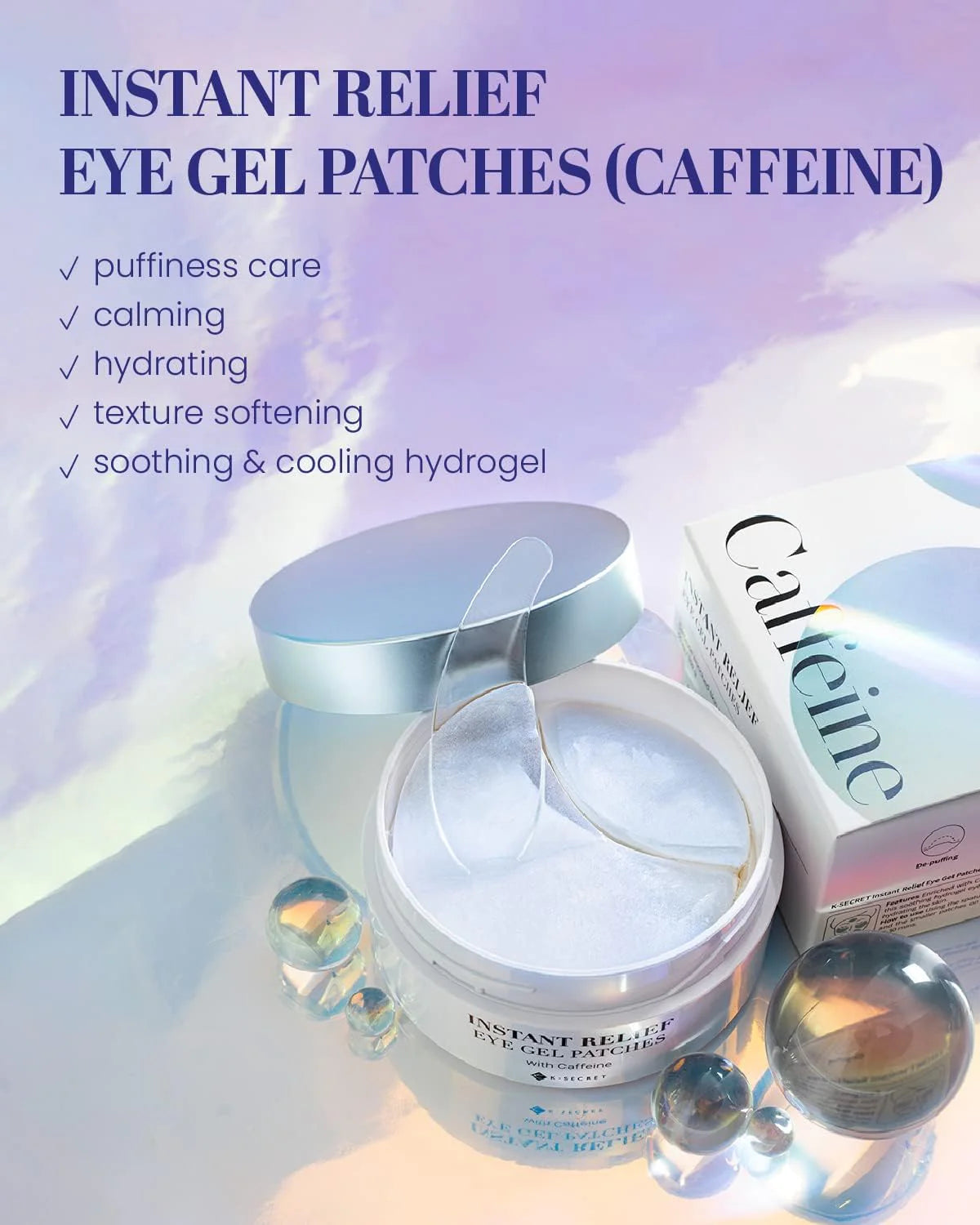 KSECRET SEOUL 1988 Caffeine Instant Relief Eye Gel Patches