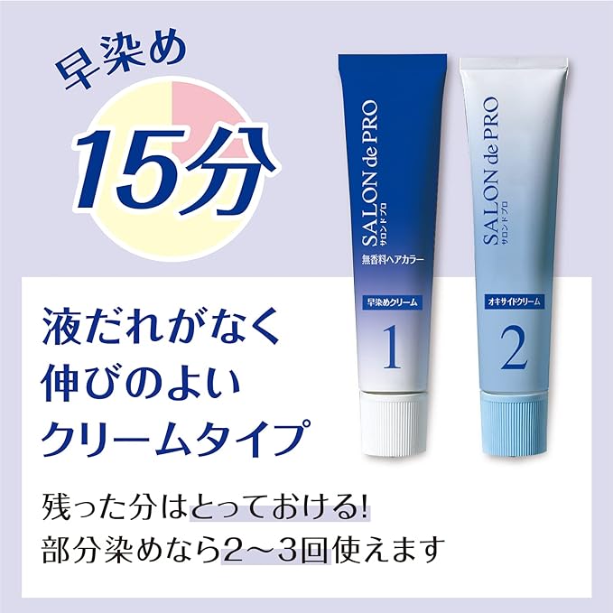 DARIYA Salon De Pro Gray Hair Quick Color Cream - 7 Deep Dark Brown - Glamorous Beauty