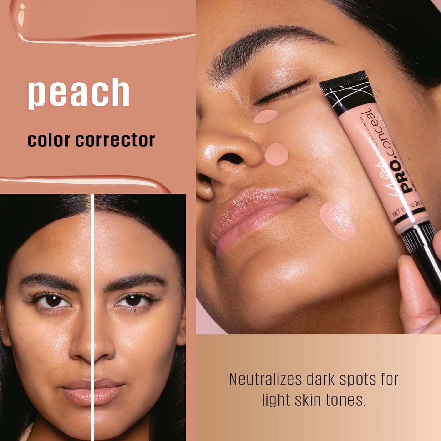 La Girl Hd Pro Conceal Corrector - Peach