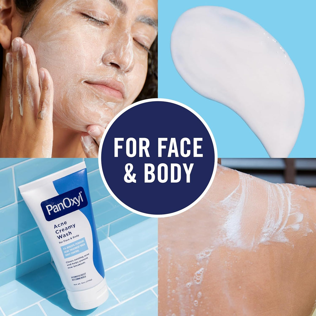 PanOxyl Creamy Acne Wash, Daily Control, 4% Benzoyl Peroxide