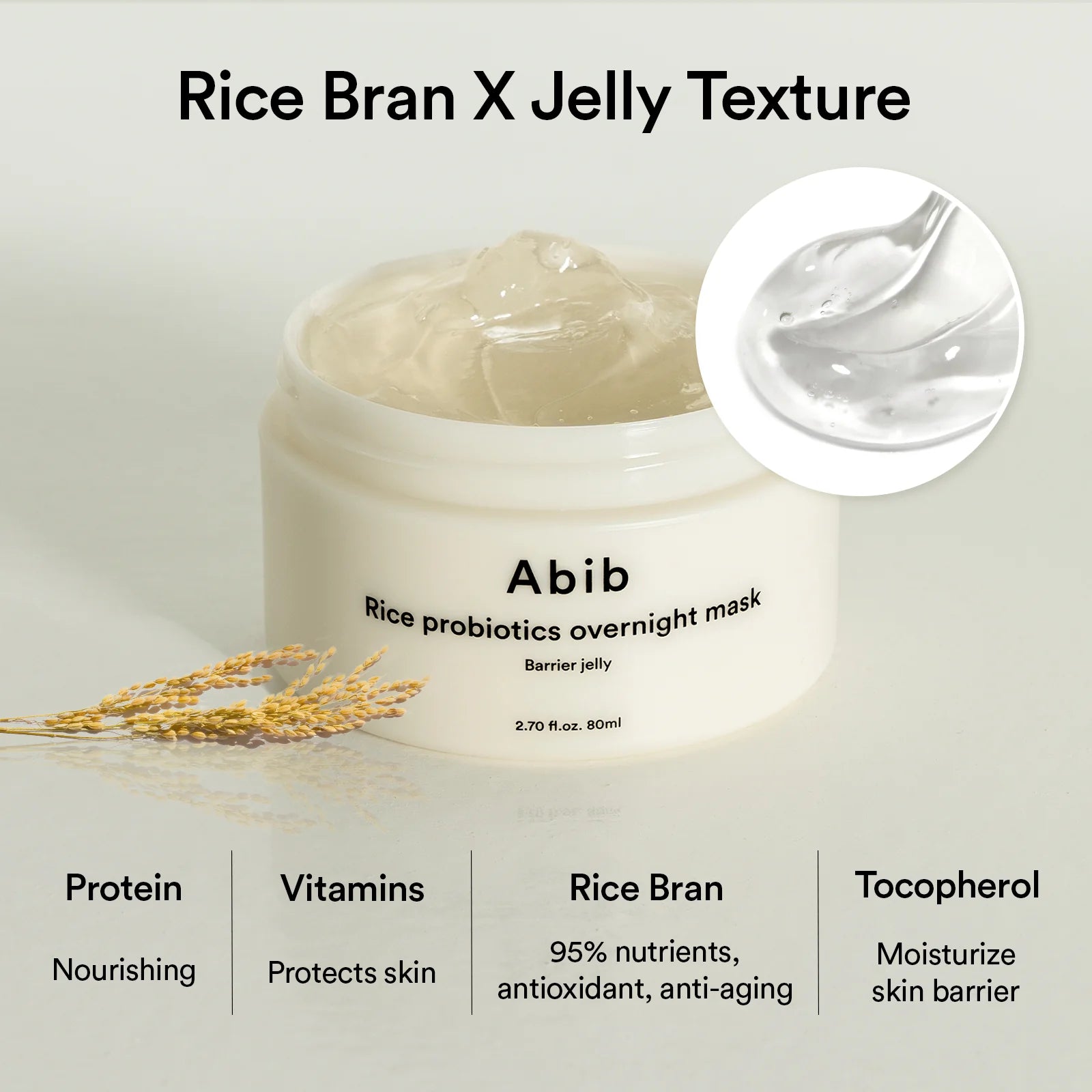 Abib Rice Probiotics Overnight Beauty Mask 80ml