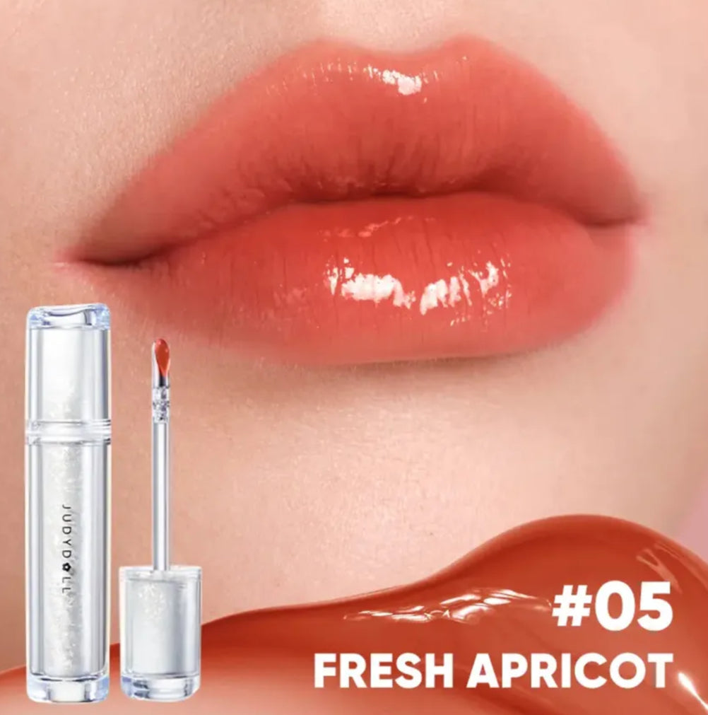 Judydoll New Ice Watery Lip Gloss #05 Fresh Apricot