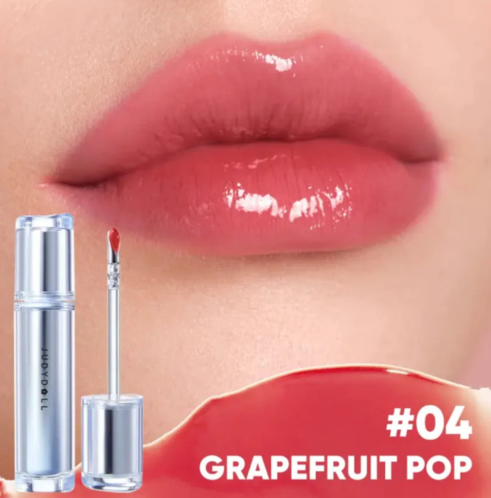 Judydoll New Ice Watery Lip Gloss #04 Grapefruit Pop