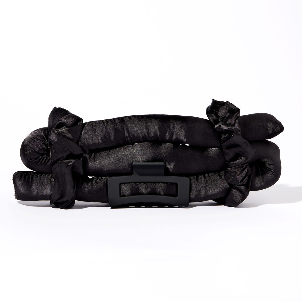 Giovanni Heatless Satin Hair Curling Set 4 Pieces - Black - Glamorous Beauty