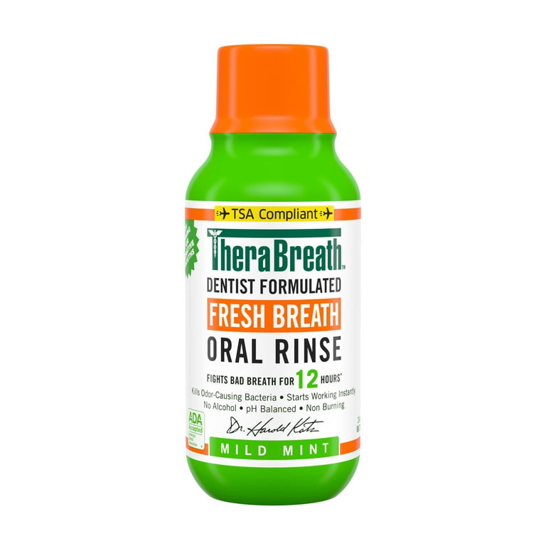 Therabreath Fresh Breath Oral Rinse - Mild Mint Mini - Glamorous Beauty