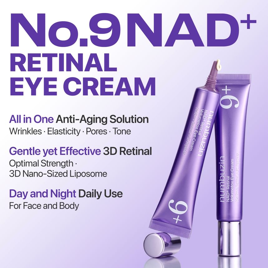 Numbuzin No.9 NAD+ Retinal Volumetox Eye Cream Tube Type