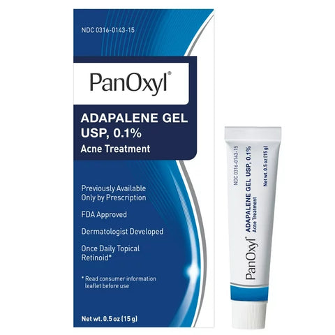 PanOxyl Adapalene 0.1% Leave-On Gel Acne Treatment