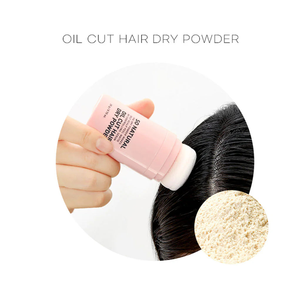 so Natural Oil Cut Hair Dry Powder