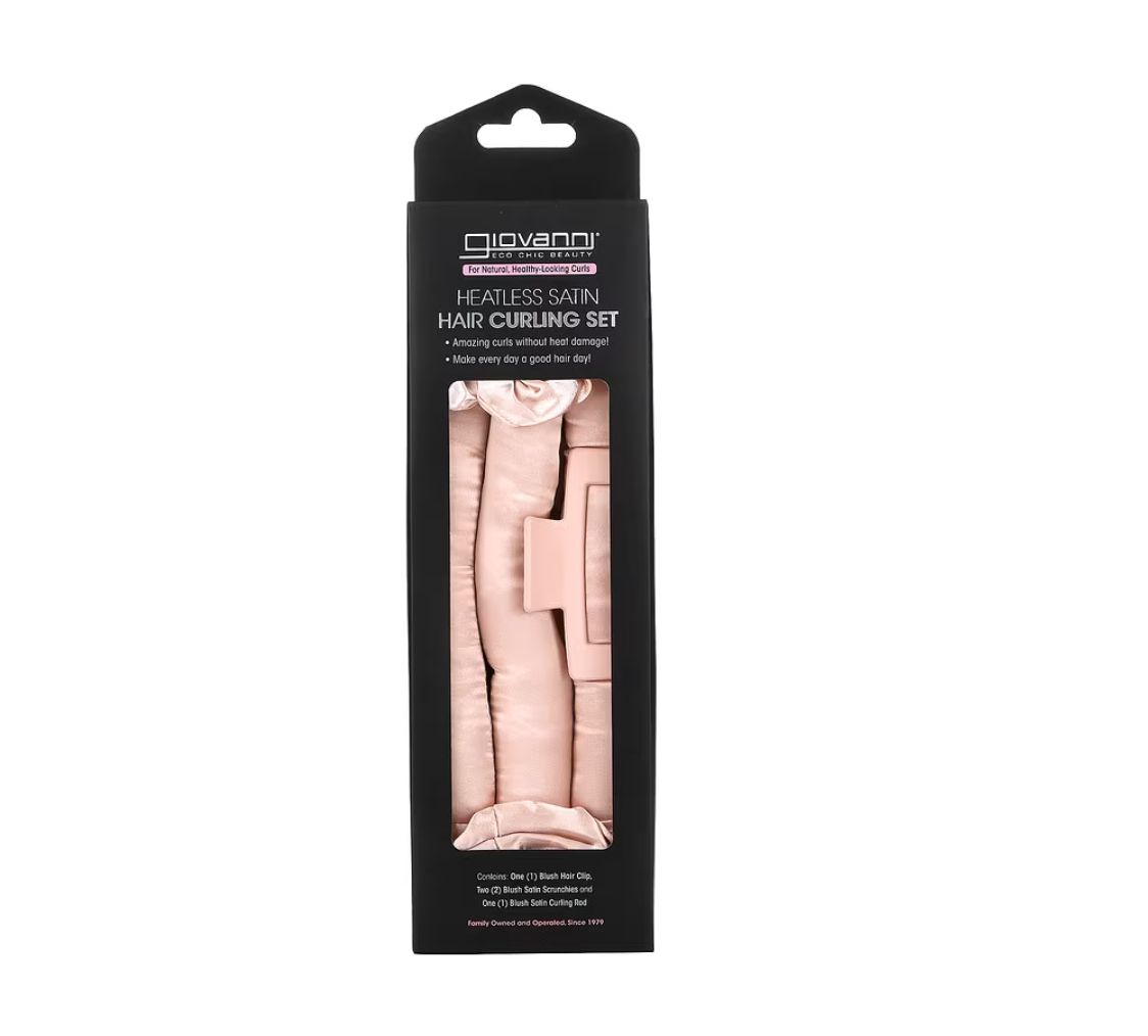 Giovanni Heatless Satin Hair Curling Set 4 Pieces