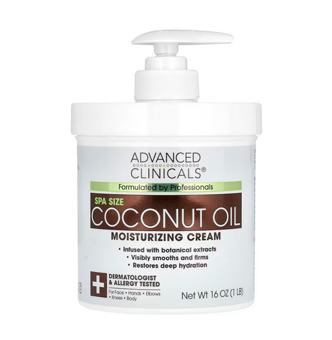 Advanced Clinicals Coconut Oil Moisturizing Cream