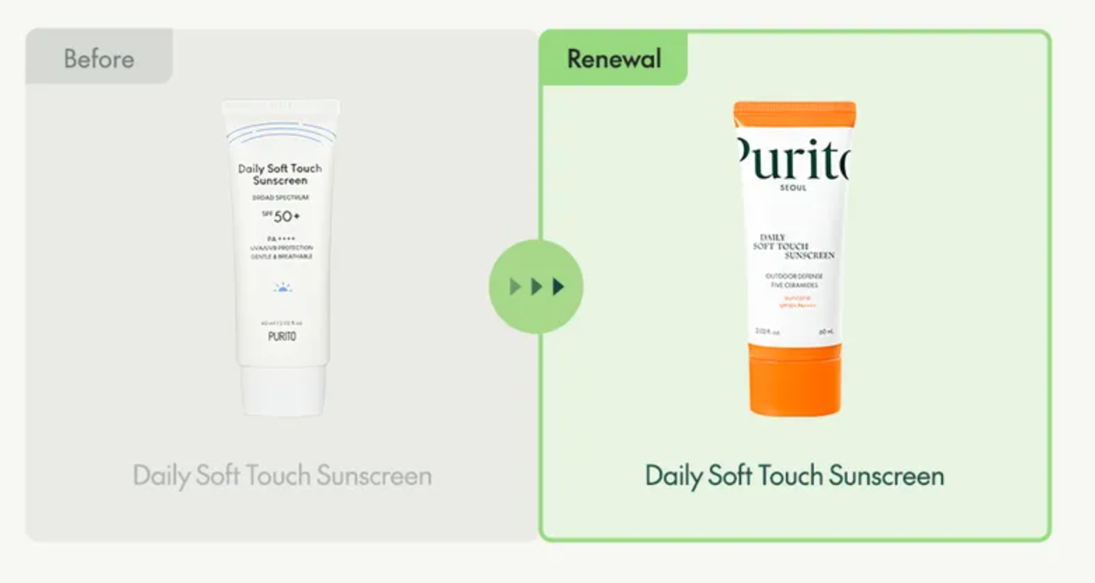 Purito SEOUL Daily Soft Touch SPF 50+ PA++++ Sunscreen - Glamorous Beauty