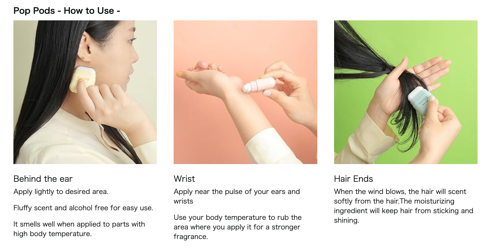 Today's Cosme PopPods Perfume Stick - Jasmine Garden