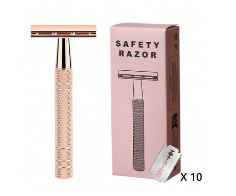 Safety Razor with 10 pcs Blades