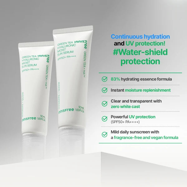 innisfree Green Tea Hyaluronic Sun Serum