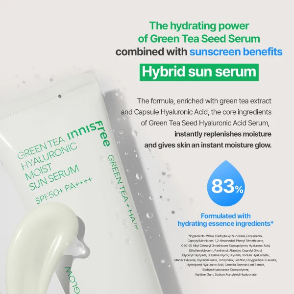 innisfree Green Tea Hyaluronic Sun Serum