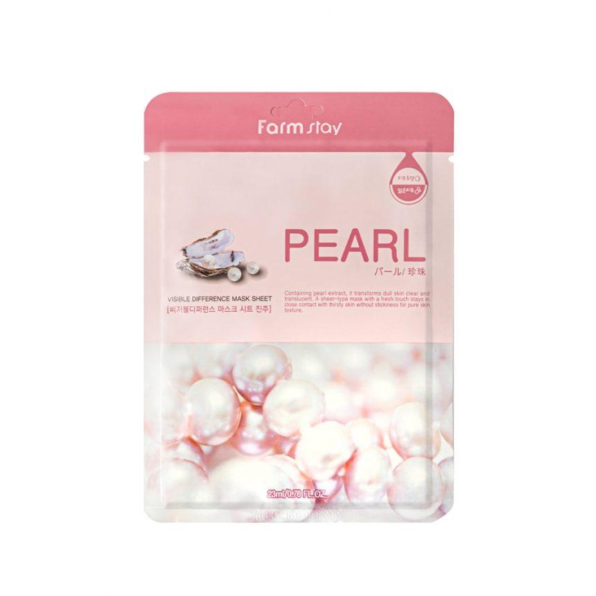 Farmstay Visible Difference Mask Sheet - Pearl - Glamorous Beauty