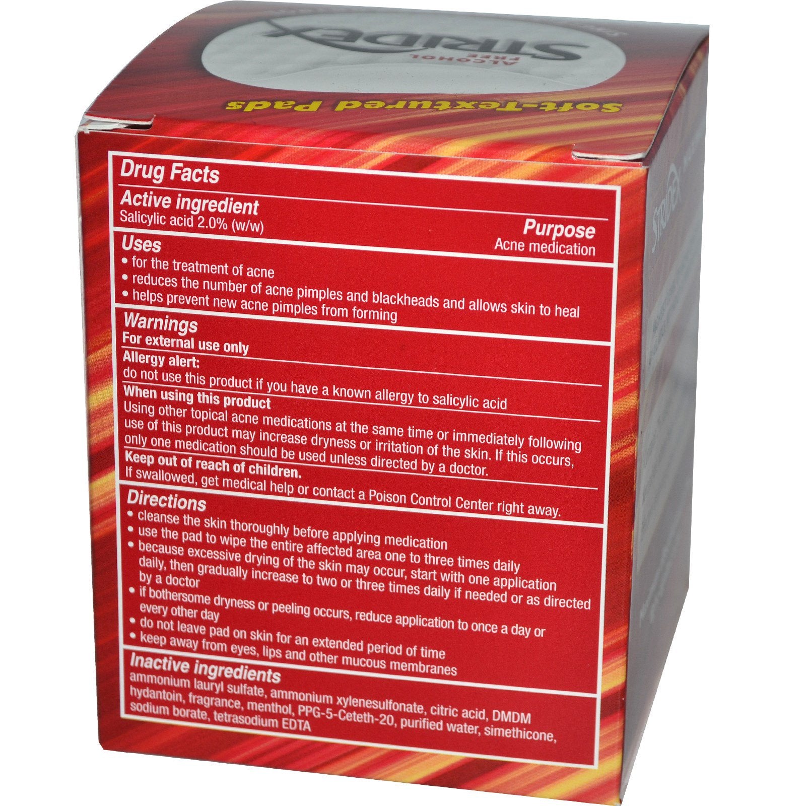 Stridex Single-Step Acne Control - 90 Soft Touch Pads - Glamorous Beauty