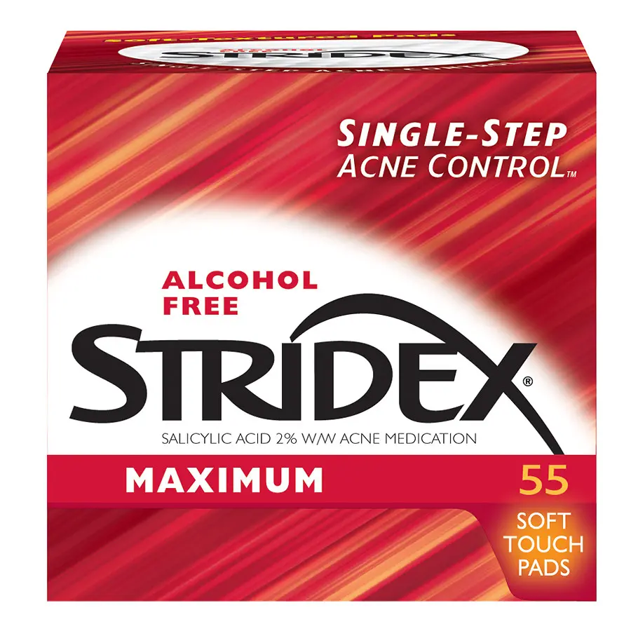 Stridex Daily Care Acne Pads with Salicylic Acid - 55 Pads - Glamorous Beauty