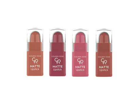 Golden Rose Mini Matte Lipstick Set - Mix 1