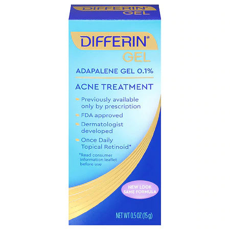 Differin Adapalene Gel 0.1% Acne Treatment - Glamorous Beauty