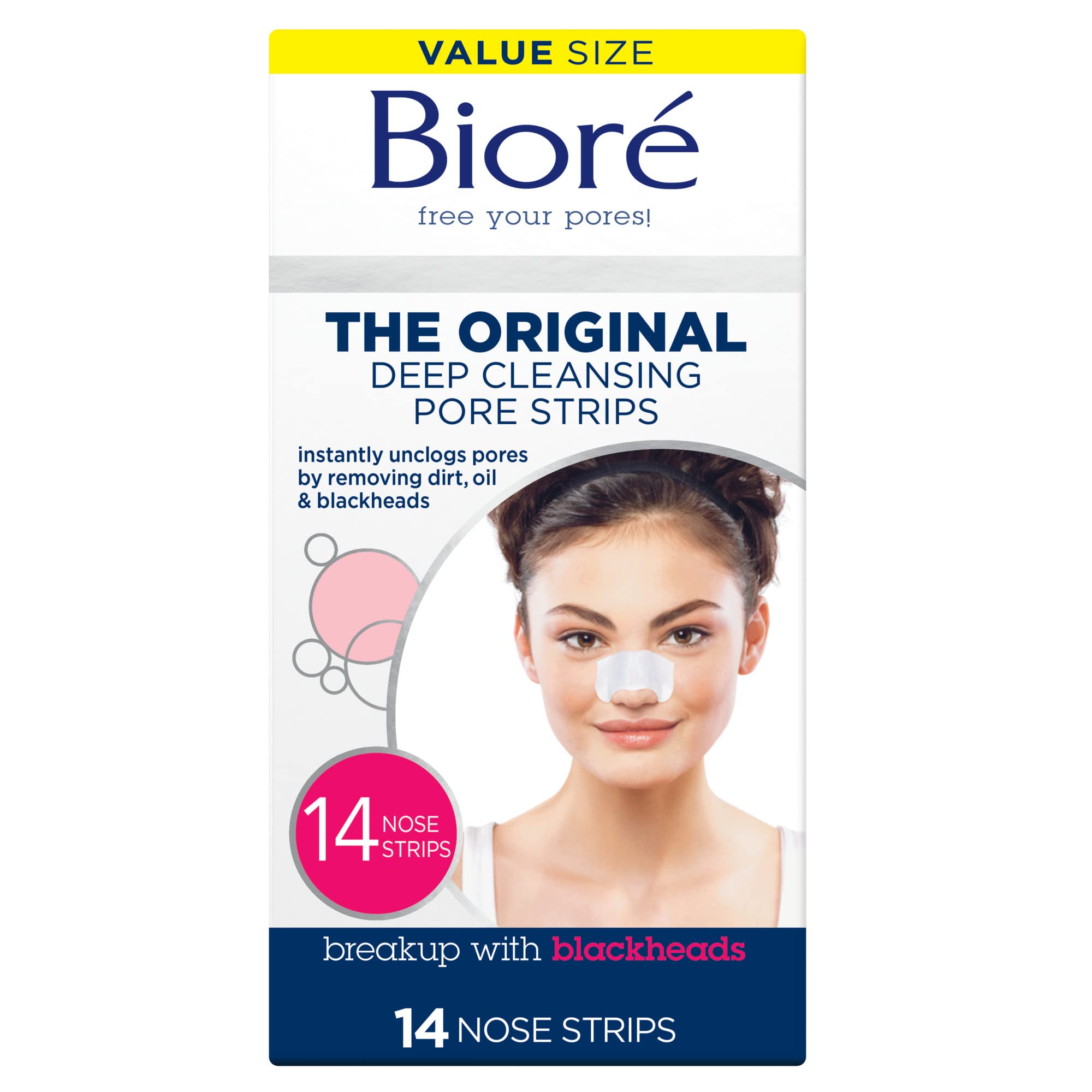 Bioré Original Deep Cleansing Pore - 14 Nose Strips - Glamorous Beauty