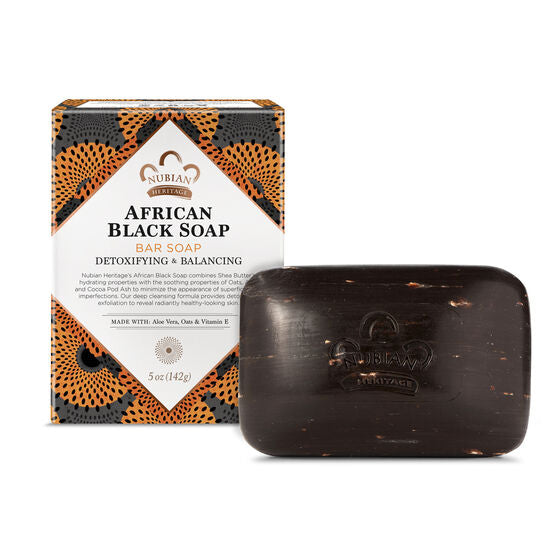 Nubian Heritage African Black Bar Soap (142 g) - Glamorous Beauty