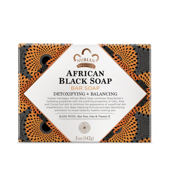 Nubian Heritage African Black Bar Soap (142 g) - Glamorous Beauty