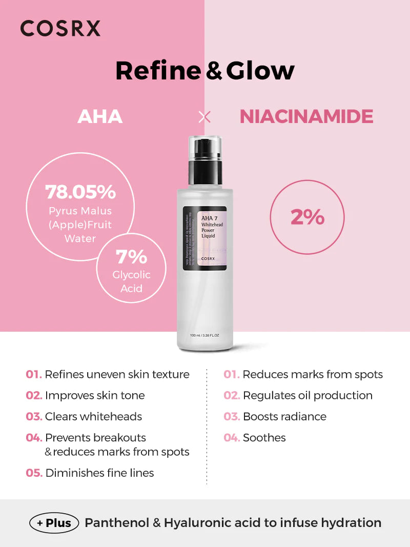 Cosrx AHA 7 Whitehead Power Liquid - Glamorous Beauty