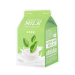 A'PIEU Milk One Pack #Grean Tea Sheet Mask