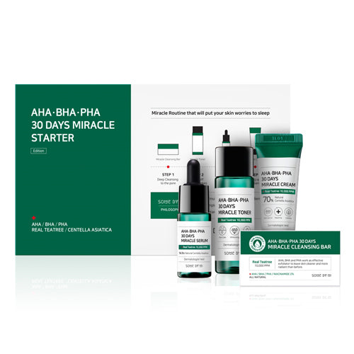 Some By Mi, AHA.BHA.PHA, 30 Days Miracle Starter Edition - 4 Piece Kit - Glamorous Beauty