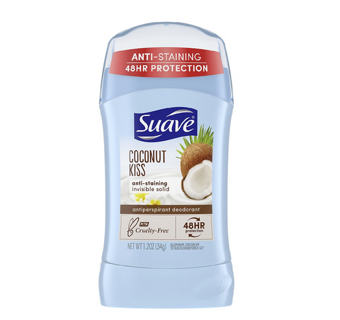 Suave Antiperspirant & Deodorant Stick Coconut Kiss - Mini Size