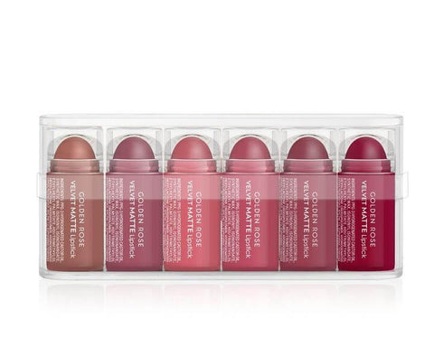 Golden Rose Mini Velvet Matte Lipstick Set - Mix 1 - Glamorous Beauty