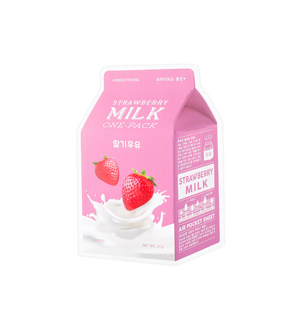 A'PIEU Milk One Pack #Strewbrry Sheet Mask