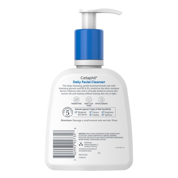 Cetaphil Daily Facial Cleanser for Normal to Oily Skin - 237 ml - Glamorous Beauty