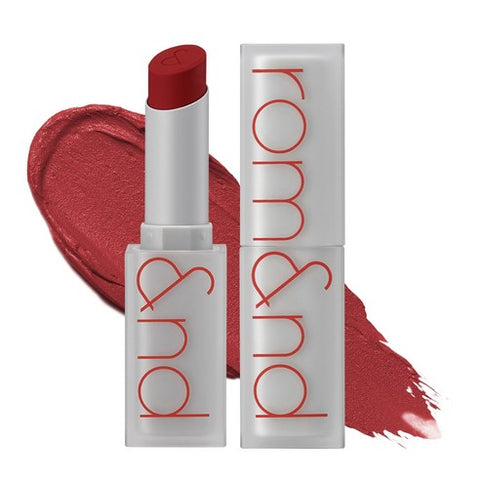 rom&nd Zero Matte Lipstick #18 Tanning red